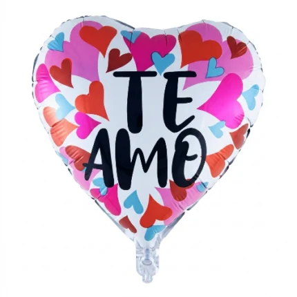Pack de 50 Globos Corazon “Te amo” 10″
