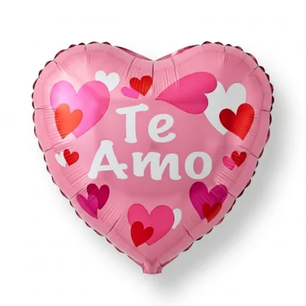Pack de 50 Globos Corazon “Te amo” 10″