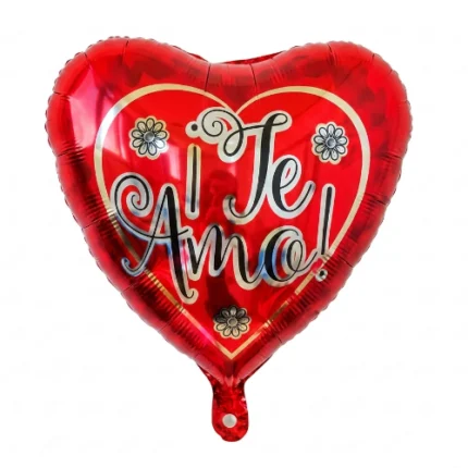 Pack de 50 Globos Corazon "Te amo" 18"