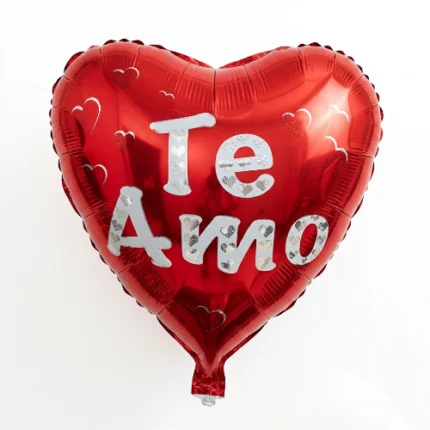 Pack de 50 Globos Corazon ”Te amo” 18″