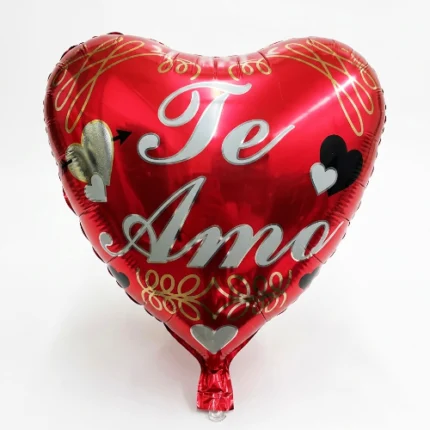 Pack de 50 Globos Corazon ”Te amo” 18″