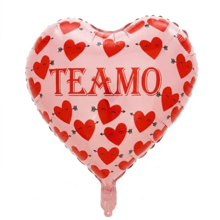 Pack de 50 Globos Corazon ”Te amo” 18″