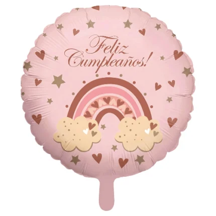 Pack de 50 Globos Redondos “Feliz Cumpleaños” 18″