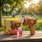Pistola de Burbujas Temática Labubu para Niños