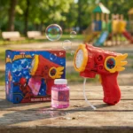Pistola de Burbujas Temática Spiderman para Niños