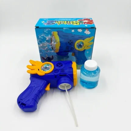 Pistola de Burbujas Temática Stitch para Niños