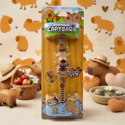 Reloj de Pulsera Capibara Para Niños con Efectos de Luz y Sonido