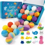 Caja de Regalo con Bombas de Baño Infantiles y Figuras Marinas