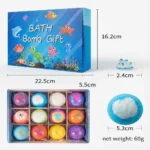 Caja de Regalo con Bombas de Baño Infantiles y Figuras Marinas - Imagen 2
