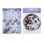 Decoración Colgante Estilo Disco Ball 12 Pcs para Fiestas y Eventos