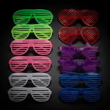 Gafas Lentes Flúor Luminosos Souvenir Fiesta Cotillón x12 Unidades