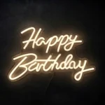 Letrero Neón LED "Happy Birthday" - Luz Calida y Fria - Imagen 2