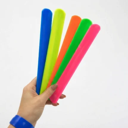 Pulsera Slap de Silicona Colores Neón 25Pcs